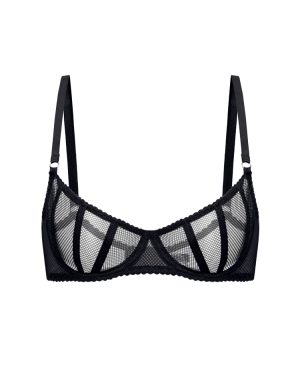 Balconette Black Petal Desire