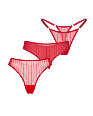 3-pack: Passion Red